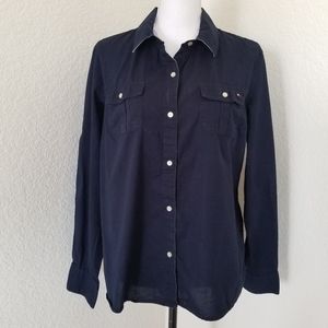 Tommy Hilfiger Navy blue boys shirt size XL